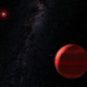 Vue d'artiste d'une planète en orbite autour d'une naine rouge. // Source : Wikimedia/CC/NASA, ESA and G. Bacon (photo recadrée) Vue d'artiste d'une planète en orbite autour d'une naine rouge. // Source : Wikimedia/CC/NASA, ESA and G. Bacon (photo recadrée)