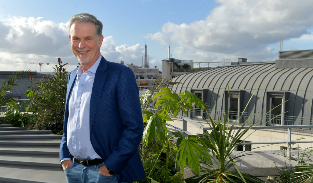 Reed Hastings à Paris dans les locaux de Netflix France // Source : (Photo par Dominique Charriau/Netflix) Reed Hastings à Paris dans les locaux de Netflix France // Source : (Photo par Dominique Charriau/Netflix)