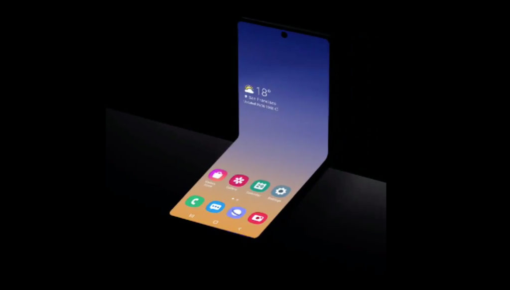 Le Samsung Galaxy Fold 2 // Source : Twitter/Samsung Le Samsung Galaxy Fold 2 // Source : Twitter/Samsung