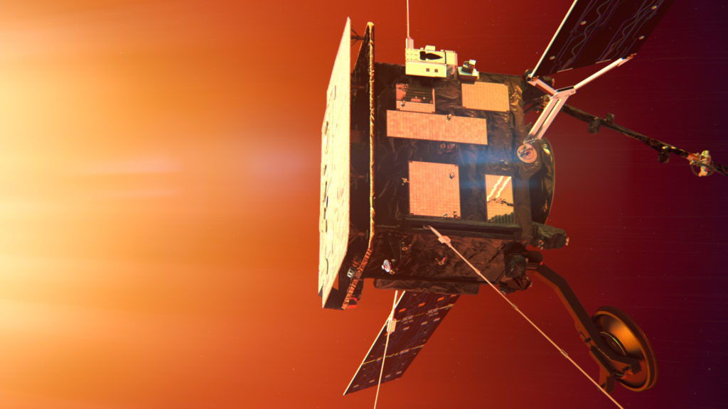 Vue d'artiste de Solar Orbiter. // Source : ESA Vue d'artiste de Solar Orbiter. // Source : ESA
