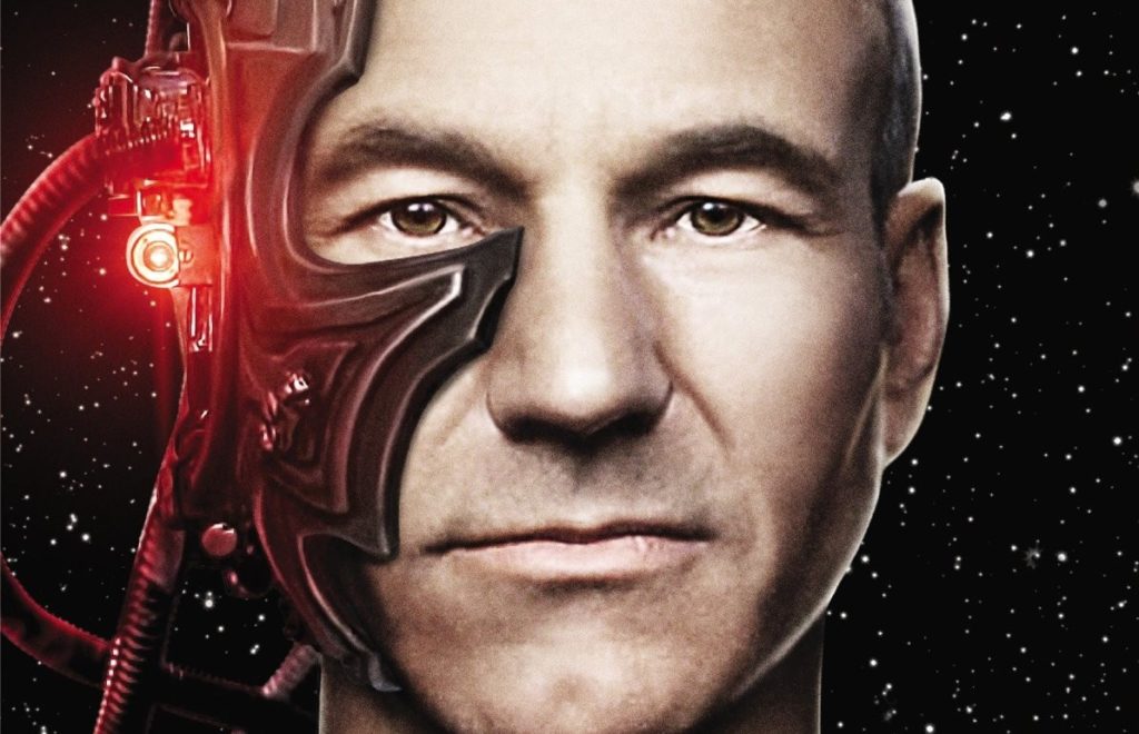 Dans ce double-épisode, Picard est assimilé par les Borgs, une espèce cybernétique. // Source : Paramount Dans ce double-épisode, Picard est assimilé par les Borgs, une espèce cybernétique. // Source : Paramount