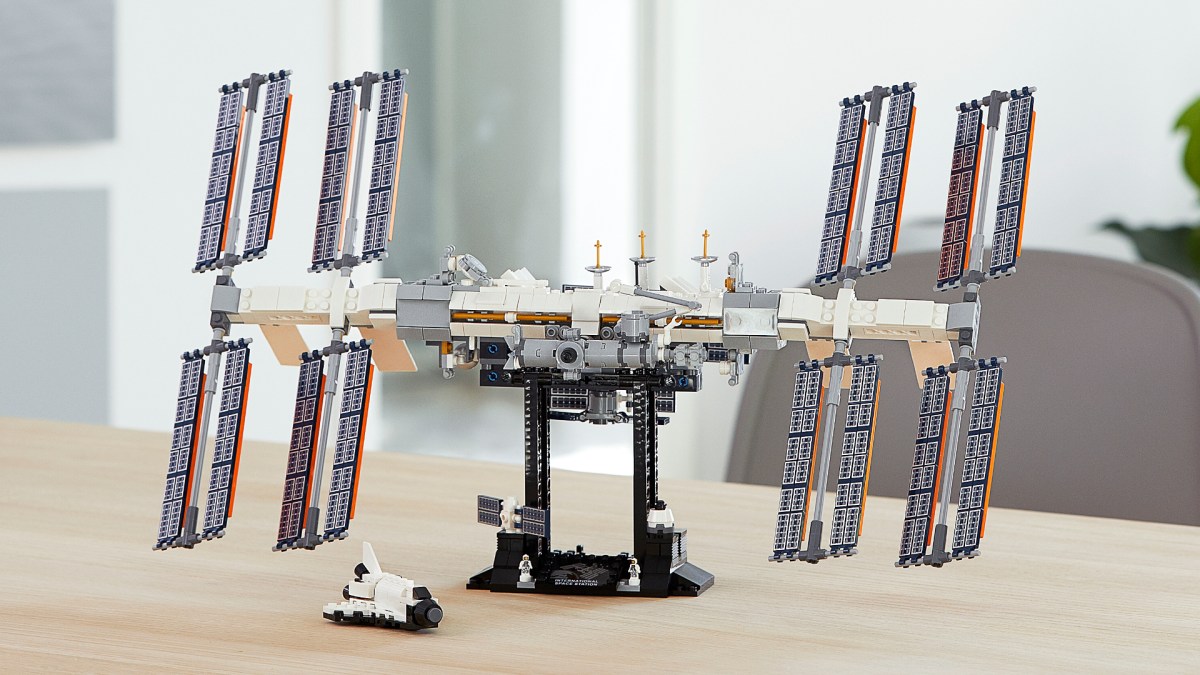 L'ISS en jouet Lego. // Source : Lego (photo recadrée) L'ISS en jouet Lego. // Source : Lego (photo recadrée)