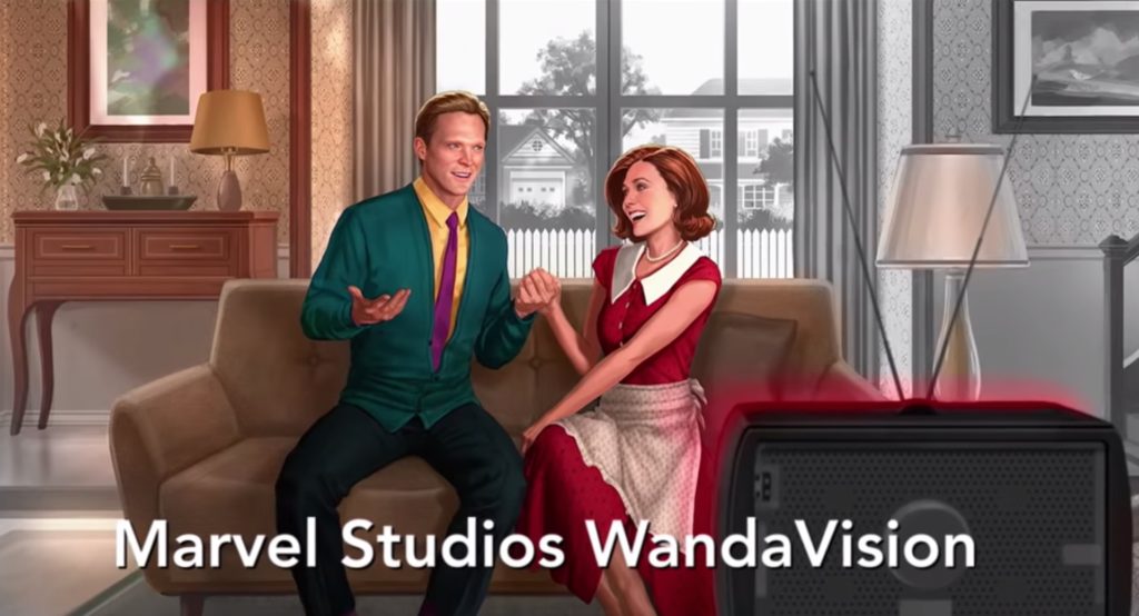 Image promotionnelle de WandaVision // Source : YouTube/Disney+ Image promotionnelle de WandaVision // Source : YouTube/Disney+
