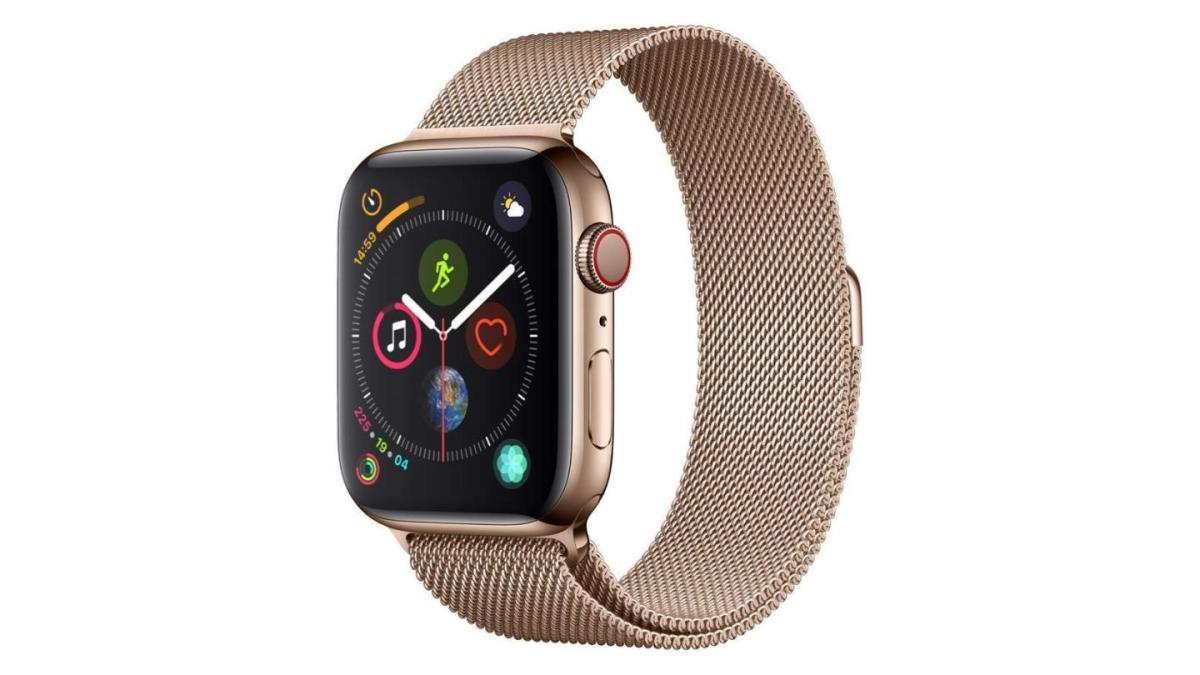Apple Watch Series 4 (gps+cellular) 44 mm acier inoxydable bracelet milanais or Apple Watch Series 4 (gps+cellular) 44 mm acier inoxydable bracelet milanais or