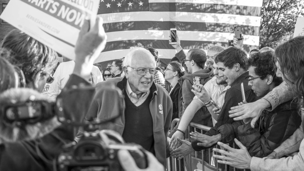 Bernie Sanders, ici en 2015, est l'un des favoris de la primaire démocrate. // Source : Phil Roeder Bernie Sanders, ici en 2015, est l'un des favoris de la primaire démocrate. // Source : Phil Roeder