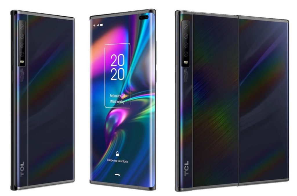 Prototype smartphone coulissant de TCL // Source : CNET Prototype smartphone coulissant de TCL // Source : CNET
