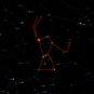 La position de Bételgeuse dans la constellation d'Orion. // Source : Capture d'écran The Sky Live, annotations Numerama La position de Bételgeuse dans la constellation d'Orion. // Source : Capture d'écran The Sky Live, annotations Numerama