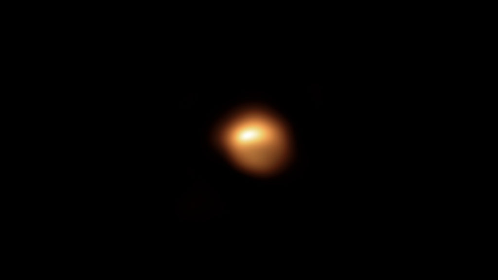 Bételgeuse observée par le Très Grand Télescope. // Source : ESO/M. Montargès et al. (photo recadrée) Bételgeuse observée par le Très Grand Télescope. // Source : ESO/M. Montargès et al. (photo recadrée)