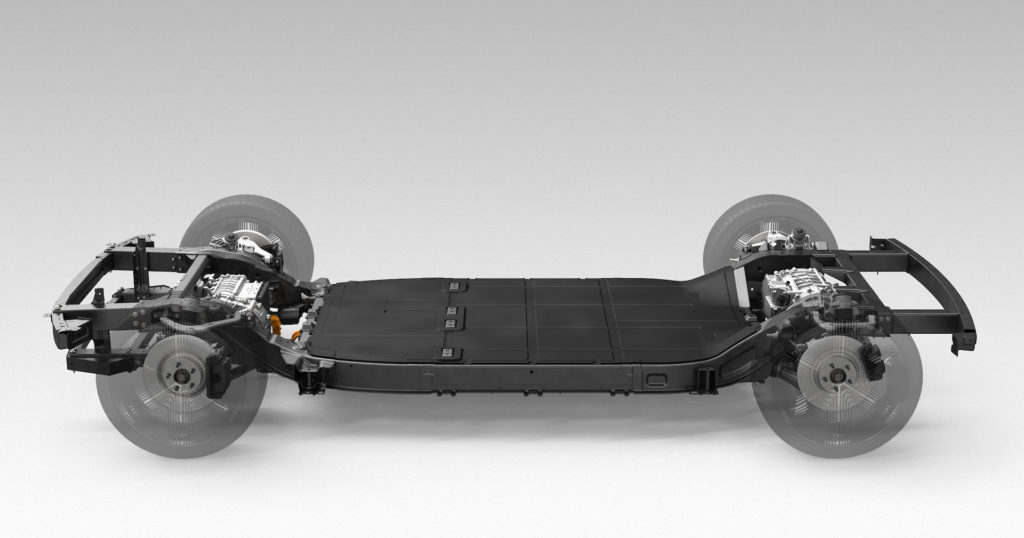 Plateforme skateboard de Canoo // Source : Canoo Plateforme skateboard de Canoo // Source : Canoo
