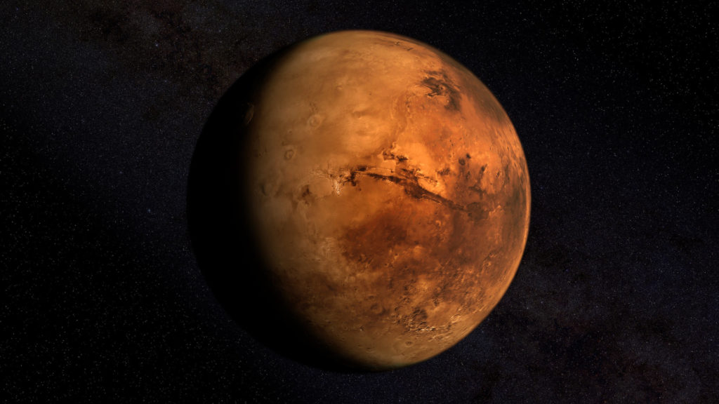 Mars. // Source : Flickr/CC/Kevin Gill (photo recadrée) Mars. // Source : Flickr/CC/Kevin Gill (photo recadrée)