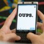 BlackBerry Oups // Source : Frandroid, montage Numerama BlackBerry Oups // Source : Frandroid, montage Numerama