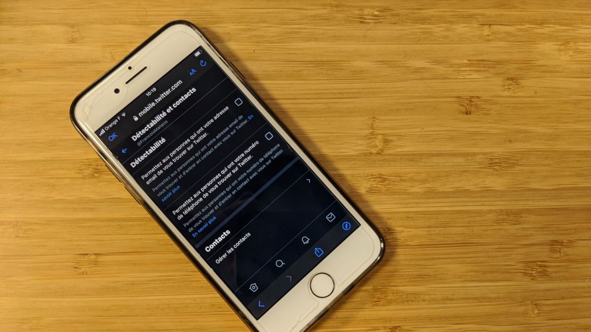 L'option sur Twitter L'option sur Twitter