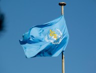 Le drapeau de l'OMS // Source : United States Mission Geneva