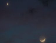 Une conjonction entre Vénus et la Lune. // Source : Pixabay (photo recadrée)