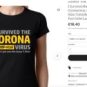 Des articles sur le Coronavirus mis en vente // Source : Etsy.com Des articles sur le Coronavirus mis en vente // Source : Etsy.com
