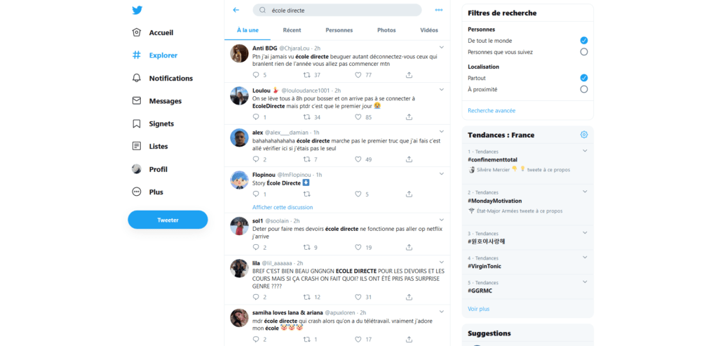 Ecole directe réactions Twitter Ecole directe réactions Twitter