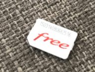 Une carte SIM Free. // Source : Nelly Lesage pour Numerama
