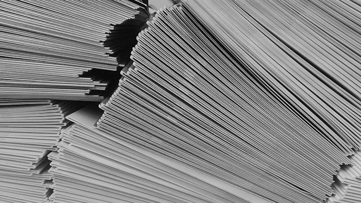 Une pile de papier // Source : CC0 Une pile de papier // Source : CC0