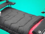 Un lit pour gamer. // Source : Capture d'écran YouTube  SocialViralTogo