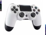Manette PS4 blanche avec jeu offert