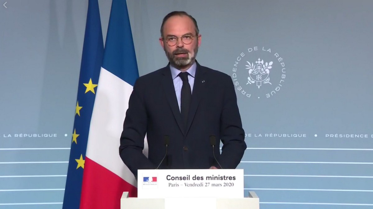 Edouard Philippe le 27 mars 2020 Edouard Philippe le 27 mars 2020