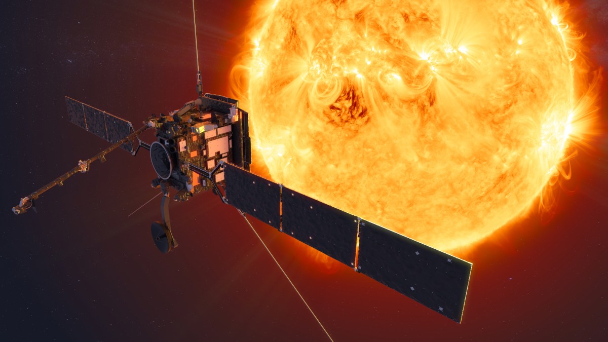 Vue d'artiste de la mission Solar Orbiter. // Source : ESA/ATG medialab (photo recadrée) Vue d'artiste de la mission Solar Orbiter. // Source : ESA/ATG medialab (photo recadrée)