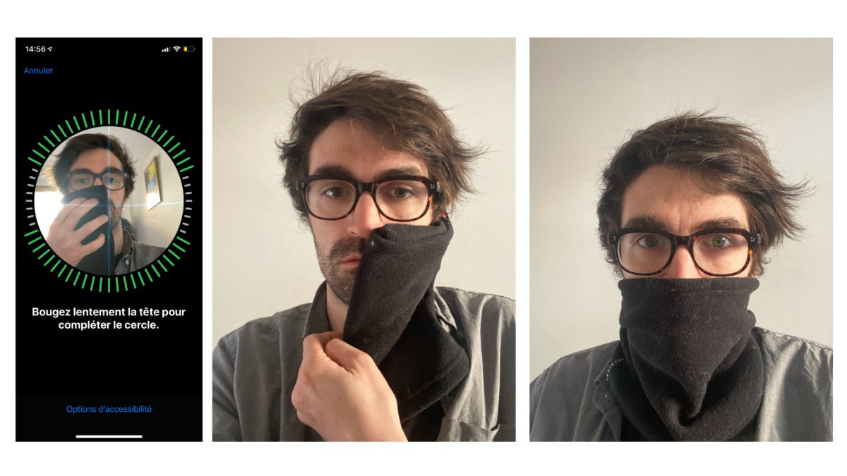 Face ID peut se déverrouiller avec un masque Face ID peut se déverrouiller avec un masque
