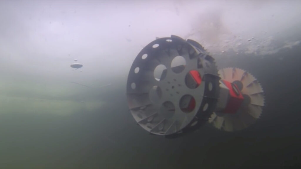 Le rover BRUIE. // Source : Capture d'écran YouTube Nasa Jet Propulsion Laboratory Le rover BRUIE. // Source : Capture d'écran YouTube Nasa Jet Propulsion Laboratory