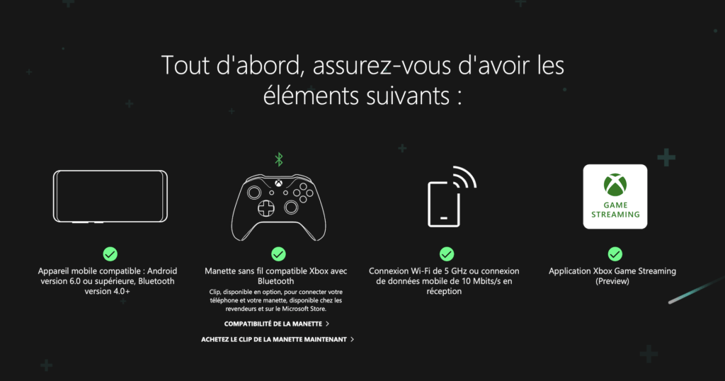 Bêta Project xCloud // Source : Microsoft Bêta Project xCloud // Source : Microsoft