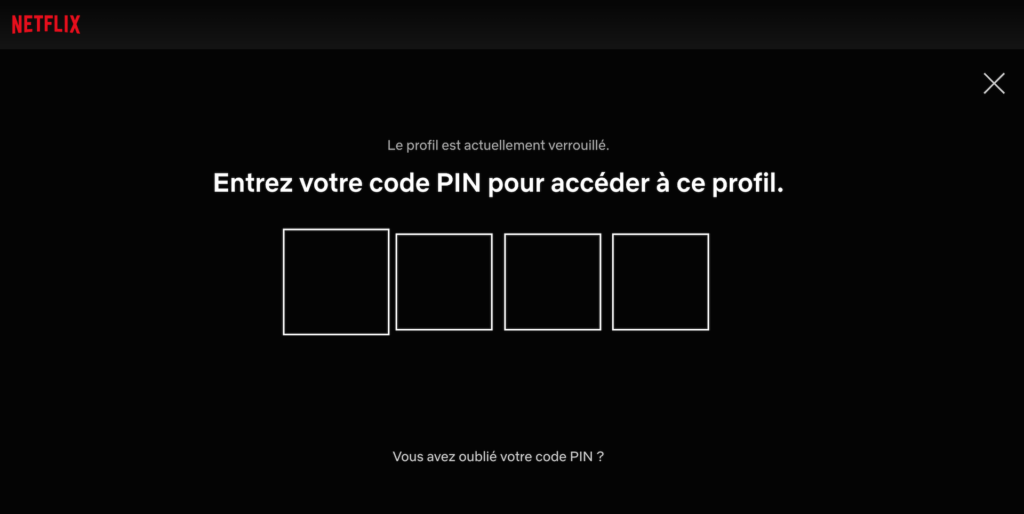 Capture d'écran Netflix Capture d'écran Netflix