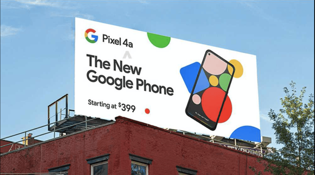 Fuite publicité Pixel 4a // Source : 9TO5Google Fuite publicité Pixel 4a // Source : 9TO5Google