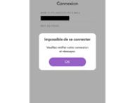 Snapchat est en panne. // Source : Capture d'écran Snapchat
