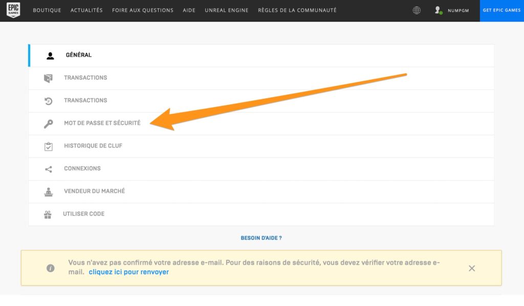 Authentification à deux facteurs sur l'Epic Games Store Authentification à deux facteurs sur l'Epic Games Store