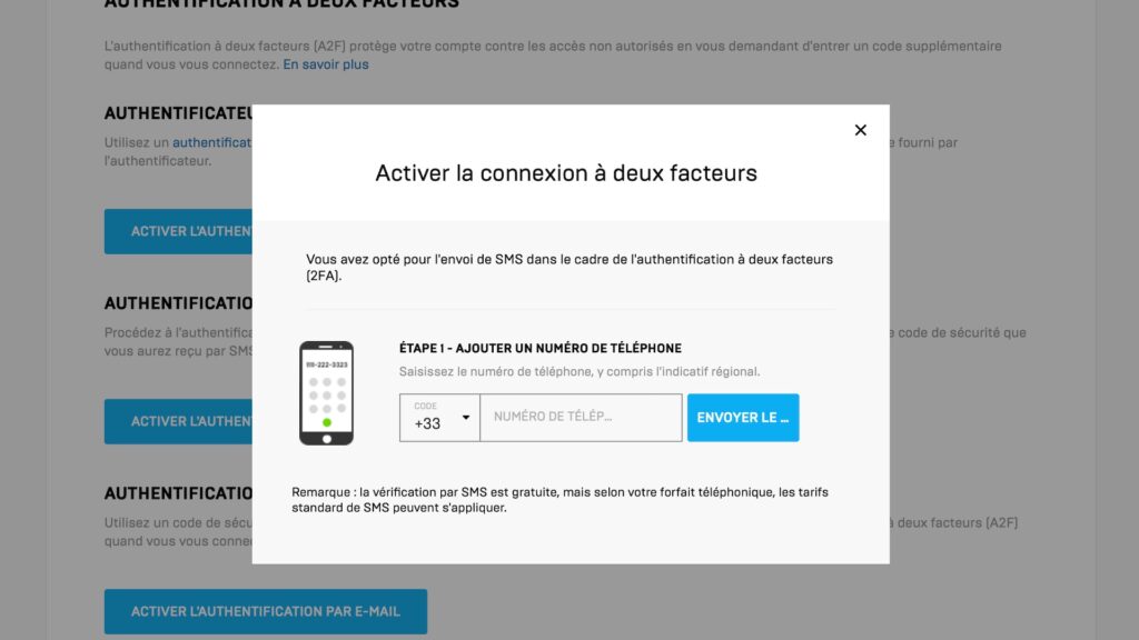 Authentification à deux facteurs sur l'Epic Games Store Authentification à deux facteurs sur l'Epic Games Store