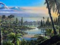 Vue d'artiste de cette forêt (Alfred-Wegener-Institut, James McKay, Creative Commons licence C-BY 4.0)