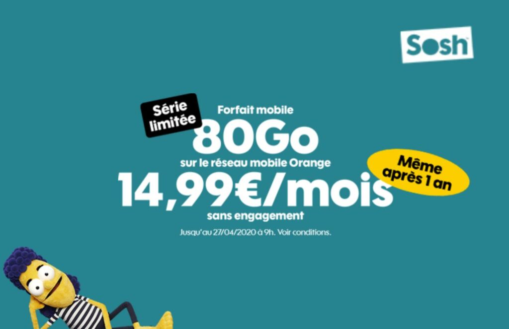 forfait sosh 80 Go forfait sosh 80 Go