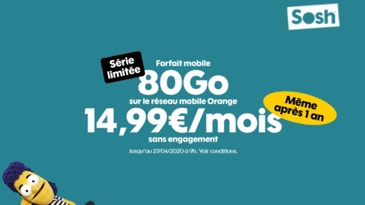 forfait sosh 80 Go forfait sosh 80 Go