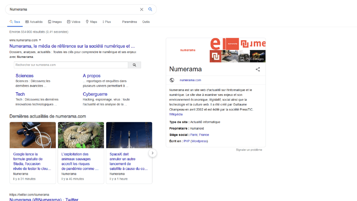 Google Numerama Google Numerama