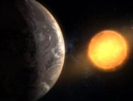 Vue d'artiste de l'exoplanète Kepler-1649c en orbite autour de son étoile. // Source : NASA/Ames Research Center/Daniel Rutter (photo recadrée)