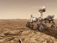 Vue d'artiste du rover Perseverance collectant des échantillons. // Source : NASA/JPL-Caltech