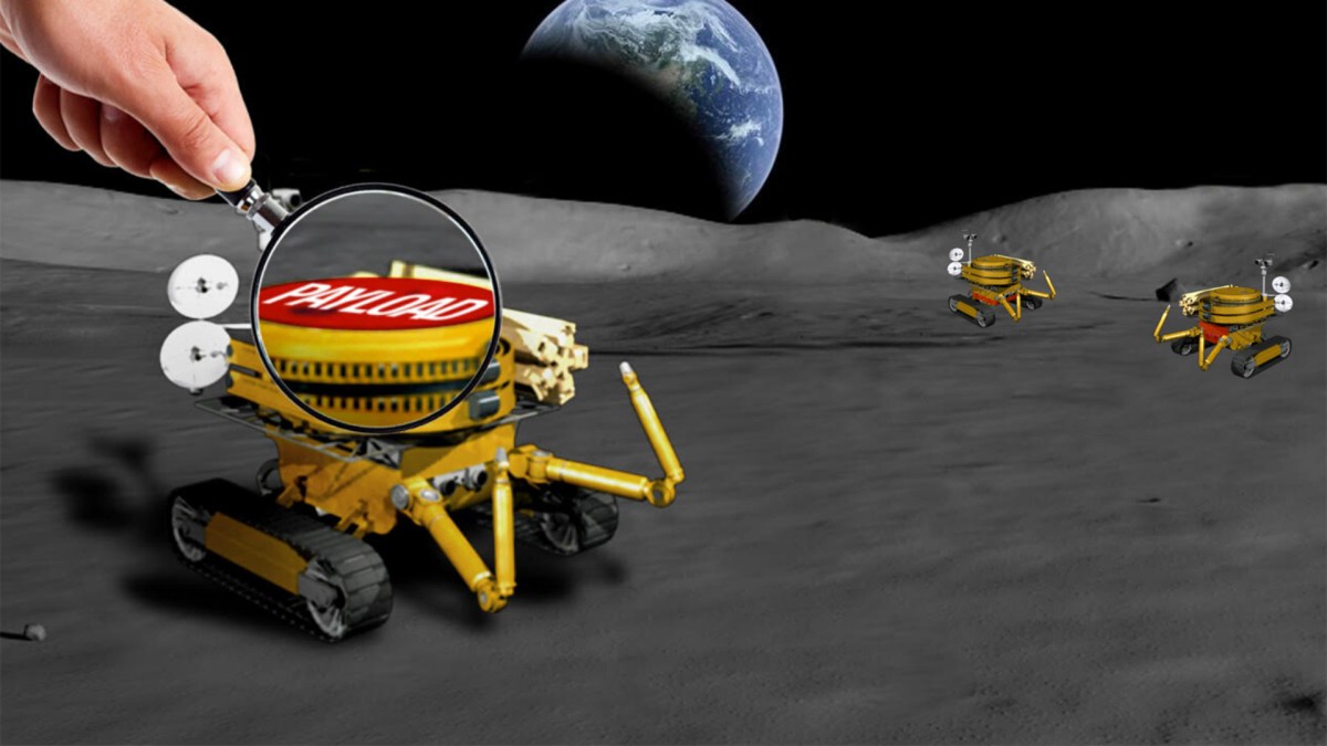 Imaginez des instruments pour un petit rover lunaire. // Source : Nasa Imaginez des instruments pour un petit rover lunaire. // Source : Nasa