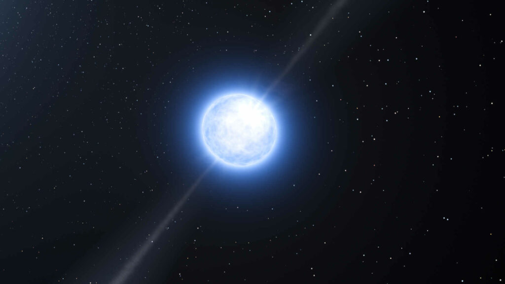 Vue d'artiste d'une naine blanche. // Source : ESO/L. Calçada (photo recadrée) Vue d'artiste d'une naine blanche. // Source : ESO/L. Calçada (photo recadrée)