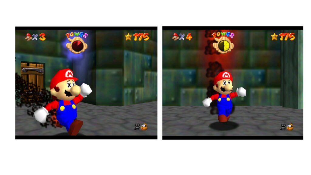 Bug de la fumée dans Super Mario 64 // Source : Twitter Ryan Bloom Bug de la fumée dans Super Mario 64 // Source : Twitter Ryan Bloom