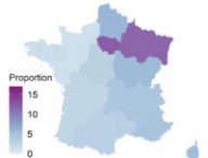 Projection du taux d'infection de la population à Covid-19 au 11 mai // Source : Institut Pasteur