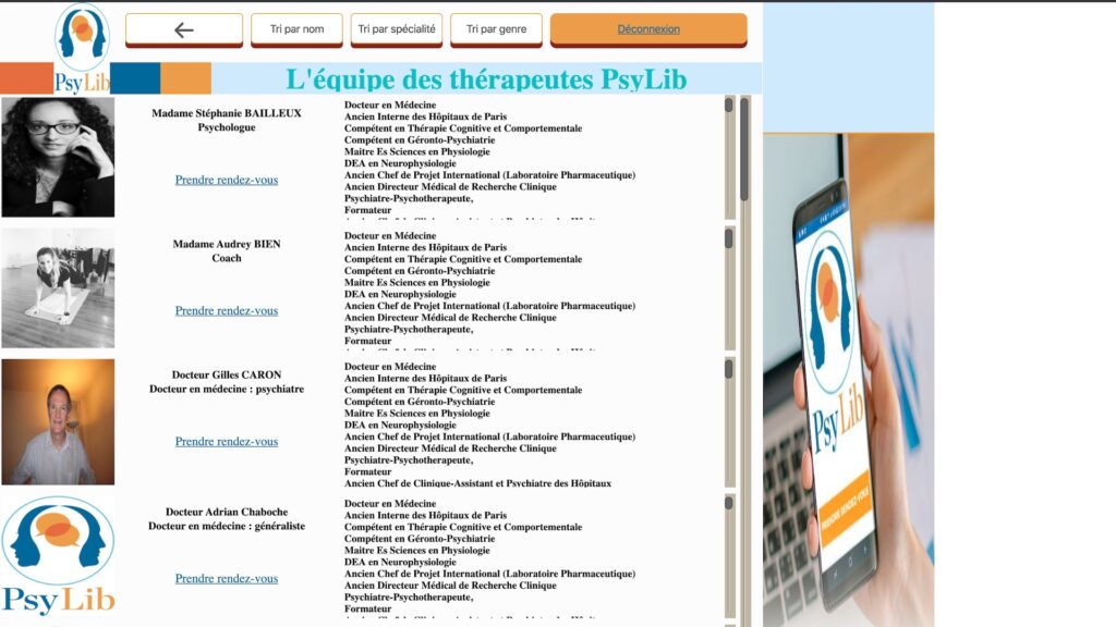 Le site de Psylib est pour l'instant extrêmement rudimentaire. // Source : Capture d'écran François Manens Le site de Psylib est pour l'instant extrêmement rudimentaire. // Source : Capture d'écran François Manens