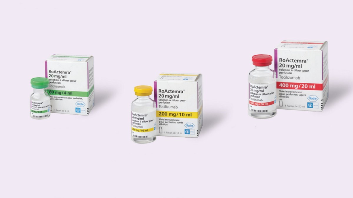 Le tocilizumab est commercialisé par les laboratoires Roche sous le nom RoActemra // Source : Roche Le tocilizumab est commercialisé par les laboratoires Roche sous le nom RoActemra // Source : Roche