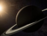 Vue d'artiste de Saturne. // Source : Flickr/CC/Kevin Gill (photo recadrée)