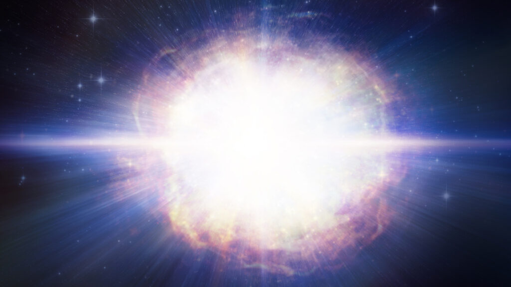 Vue d'artiste de la supernova SN2016aps. // Source : M. Weiss (photo recadrée) Vue d'artiste de la supernova SN2016aps. // Source : M. Weiss (photo recadrée)