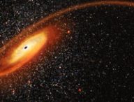 Vue d'artiste d'un trou noir. // Source : Nasa