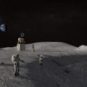 Vue d'artiste de la mission Artémis sur la Lune. // Source : Wikimedia/CC/Nasa Vue d'artiste de la mission Artémis sur la Lune. // Source : Wikimedia/CC/Nasa